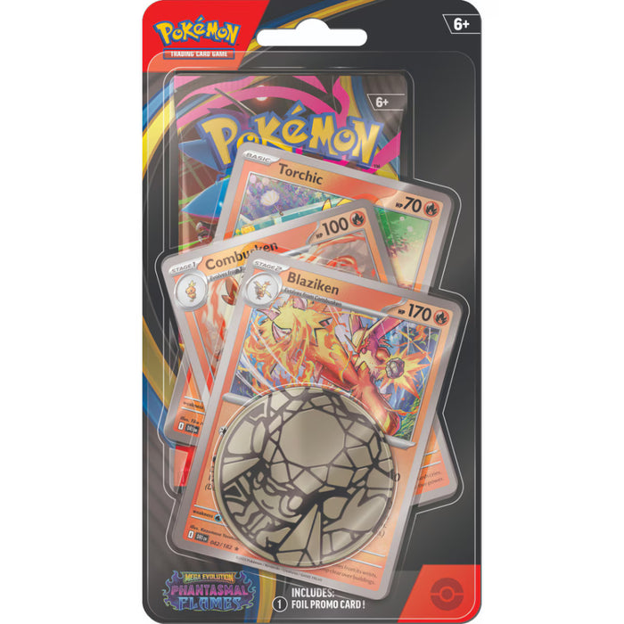 pokemon trading card game phantasmal flames three-booster blister Pokémon TCG: Mega Evolution—Phantasmal Flames