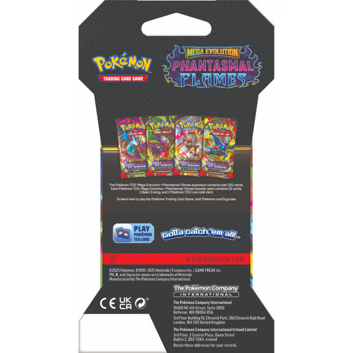 Pokémon TCG: Mega Evolution—Phantasmal Flames - Sleeved Booster