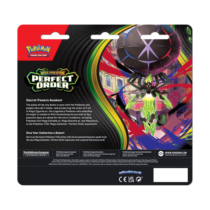 Pokémon: Mega Evolution—Perfect Order: 3-pack Blister — Nintendo