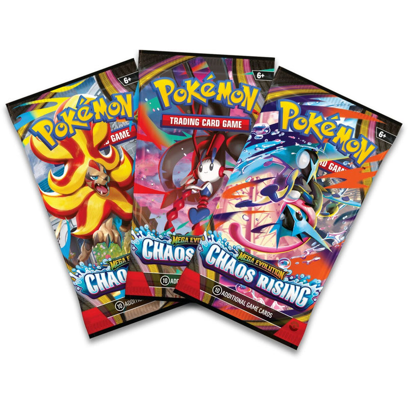 Pokémon: Mega Evolution Chaos Rising: 3-pack Blister