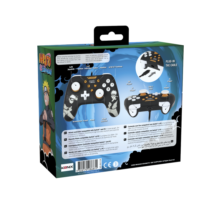 Konix Naruto switch Controller (Black)