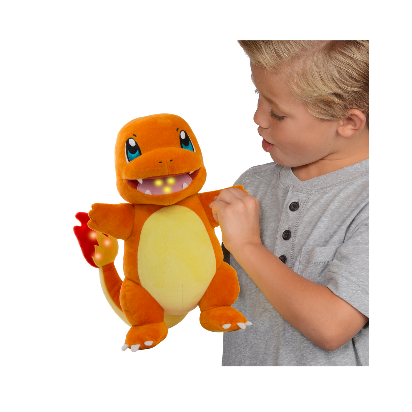 Peluche Pokémon: Charmander Flame Action Plush 45cm Peluche Pokémon: Charmander Flame Action Plush 45cm