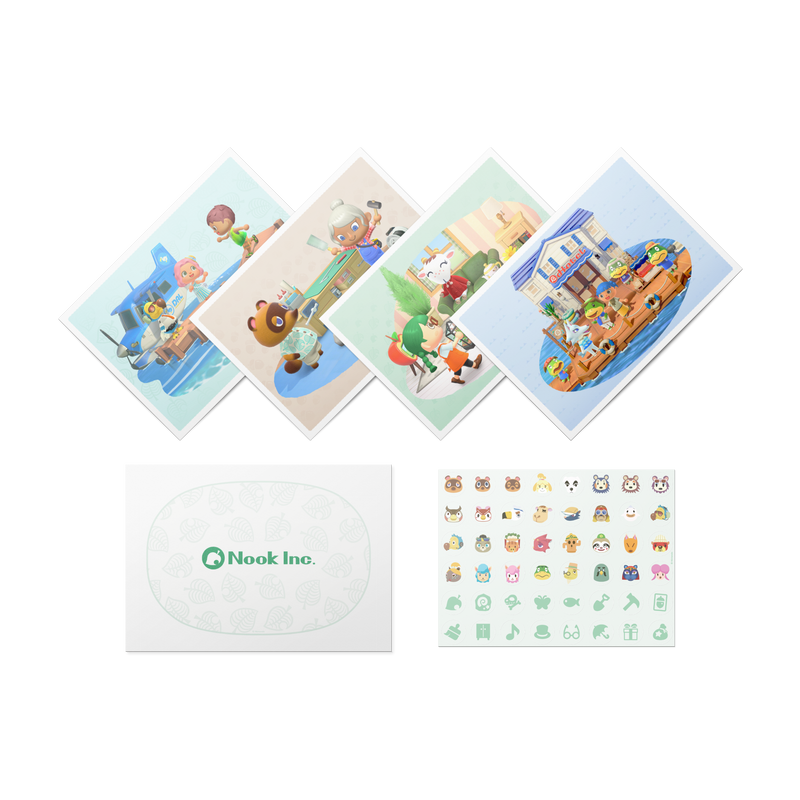 Animal Crossing: New Horizon Postcard Set + Stickersheet