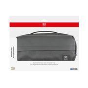 A black HORI Adventure Pack for Nintendo Switch 2, displayed in its packaging which includes a shoulder strap and indicates compatibility with various Nintendo Switch models.