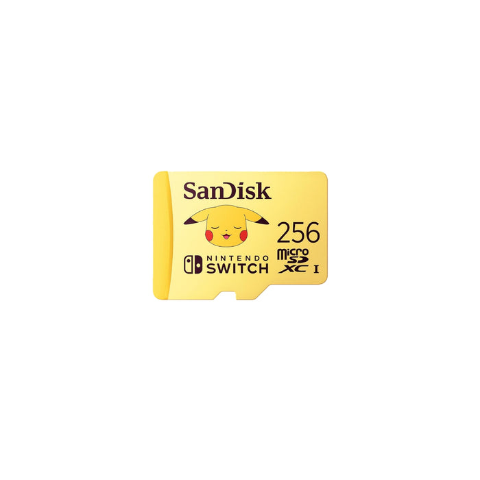 SanDisk Pokémon microSD Card 256GB - Pikachu