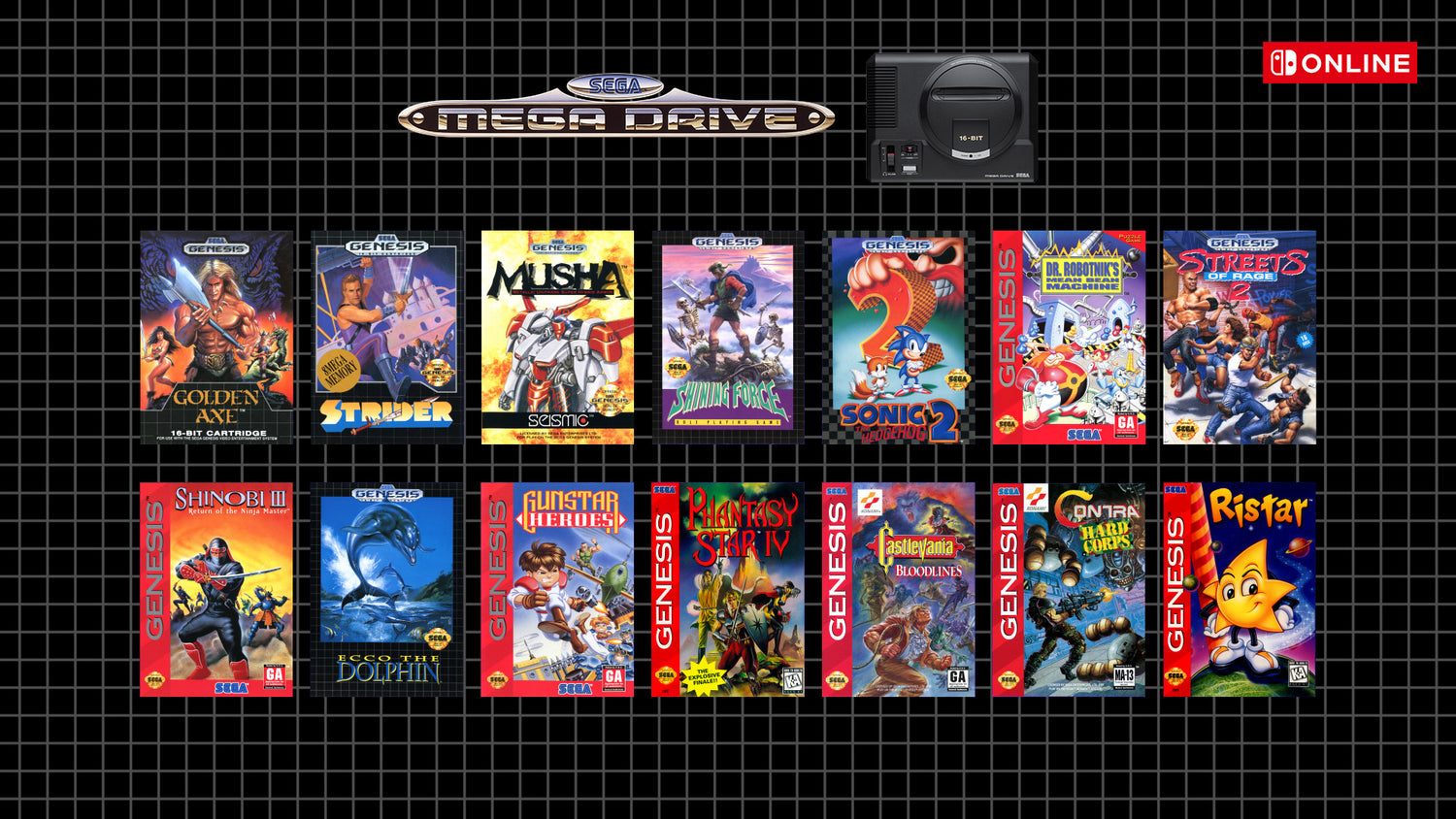 Play classic SEGA Mega Drive games