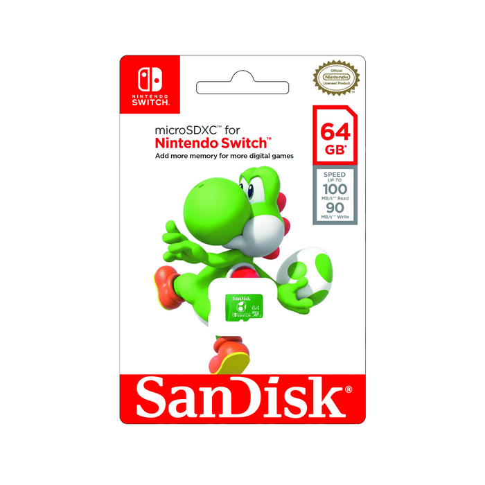 SanDisk Yoshi microSDXC Card for Nintendo Switch - 64GB