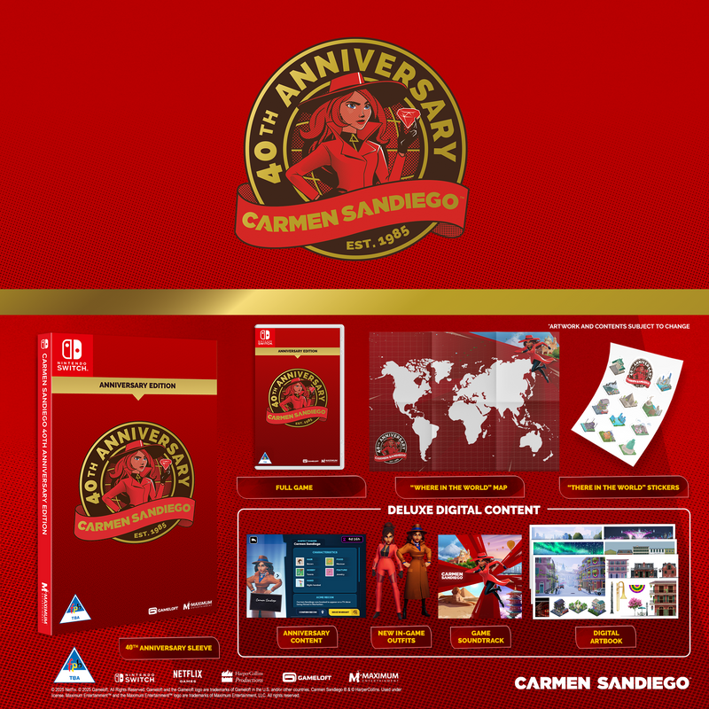 Carmen Sandiego 40th Anniversary Edition