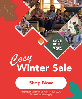 Save up to 70% on the Cosy Winter Sale today!