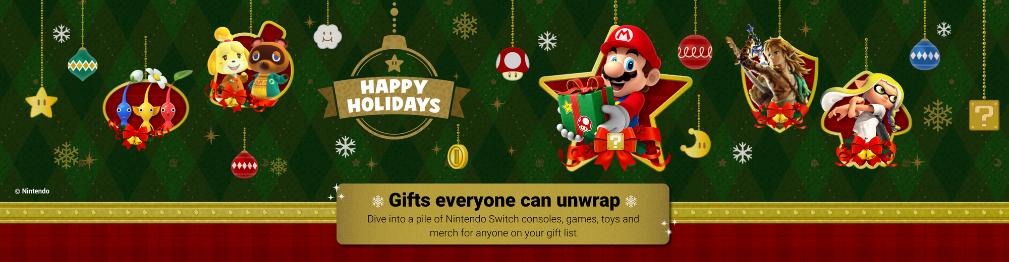 Happy holidays discount nintendo deals