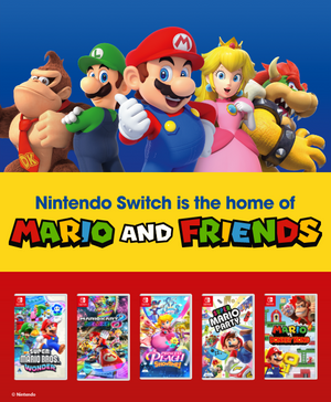 Discover the adventures of Mario and Friends only on Nintendo Switch!