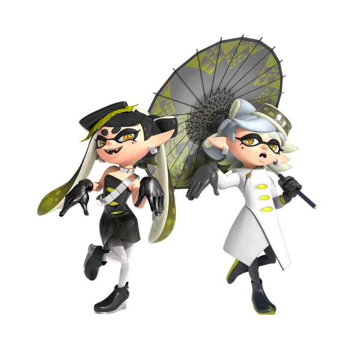 New amiibo Alterna Set (Callie & Marie) amiibo (Splatoon Collection) out of box shot