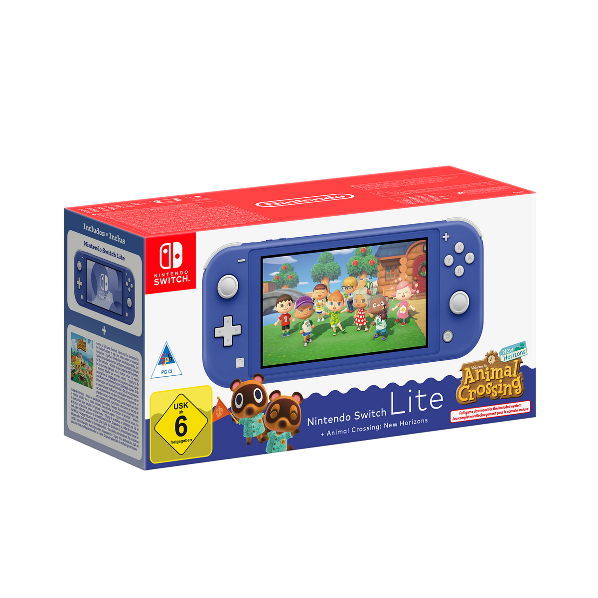 Nintendo Switch Lite (Blue) + Animal Crossing: New Horizons bundle
