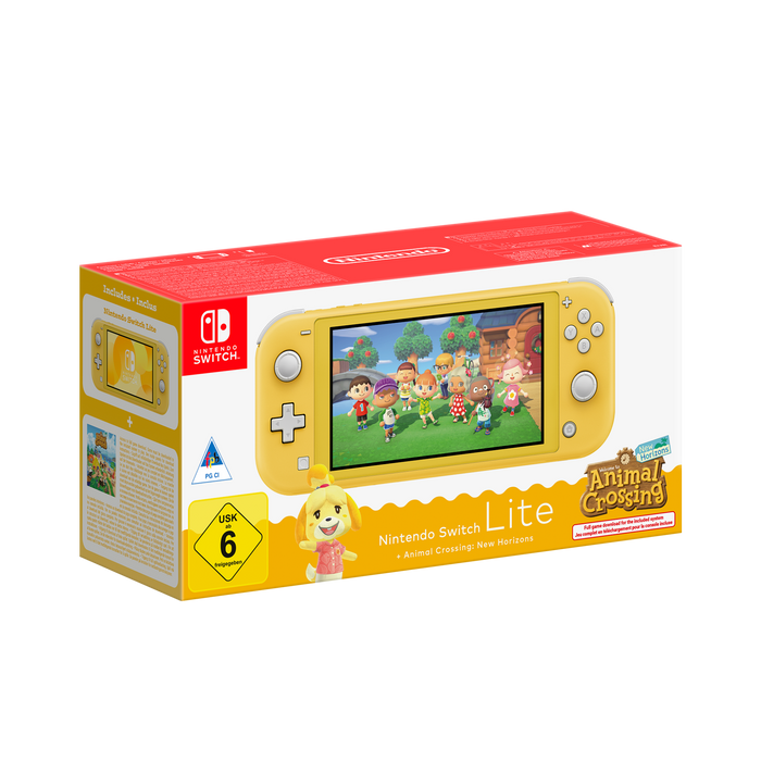 Nintendo Switch Lite (Yellow) + Animal Crossing: New Horizons bundle