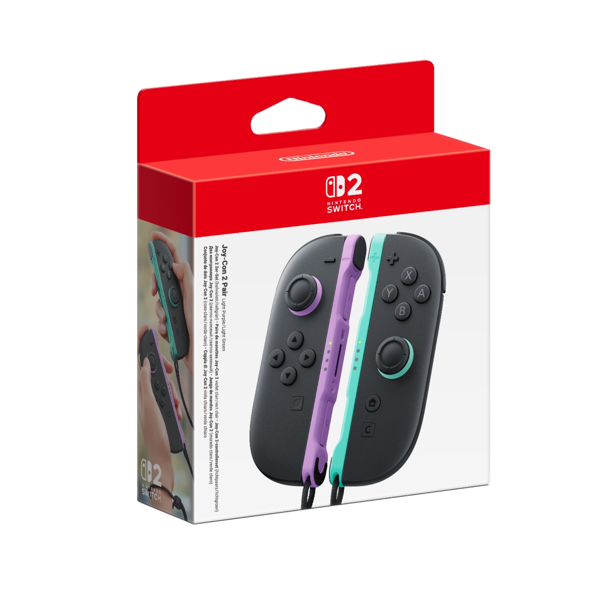 Joy-Con™ 2 Pair - Light Purple/ Light Green — Nintendo Online