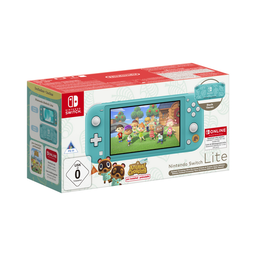 Nintendo Switch Lite Animal Crossing: New Horizons Timmy & Tommy Aloha Edition Boxshot