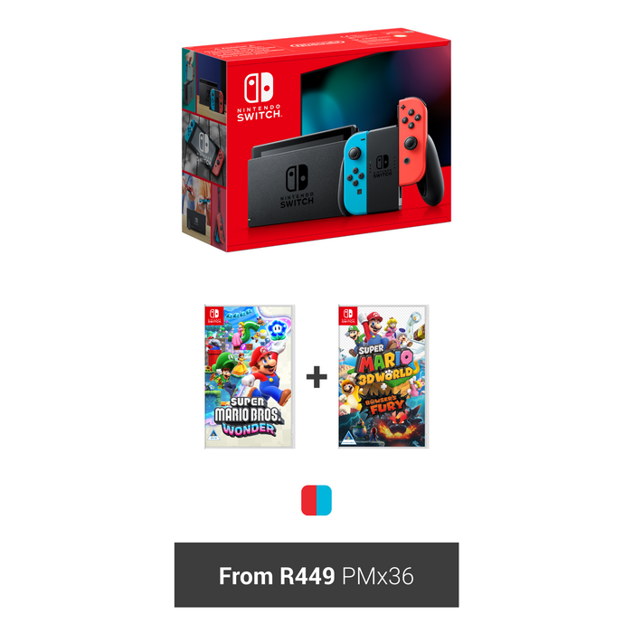 Vodacom Nintendo Switch & Super Mario Bundle Deal (36 Months)