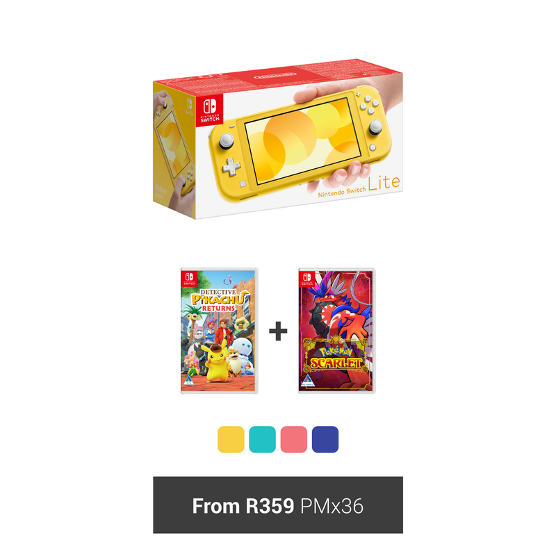 Vodacom Nintendo Switch Lite Pokémon Bundle Deal (36 Months)