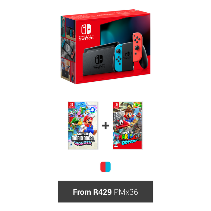 Vodacom Nintendo Switch & Super Mario Bundle Deal (36 Months)