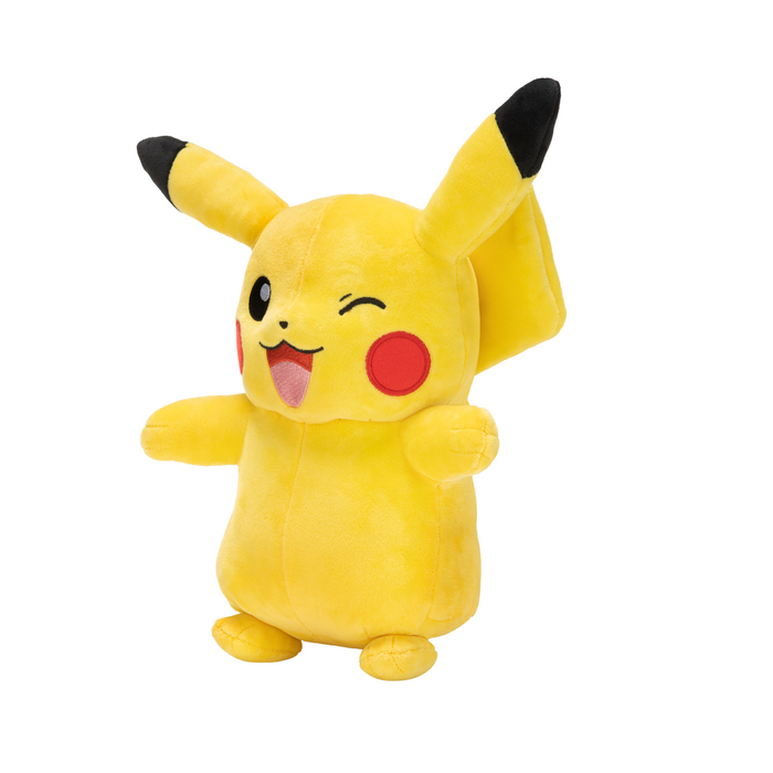 Pikachu stuffed animal near top me