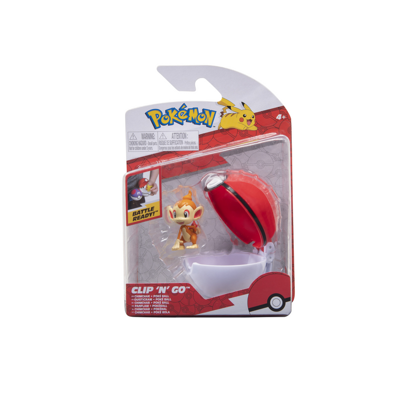 Pokemon Clip 'N Go Chimchar & Poké ball