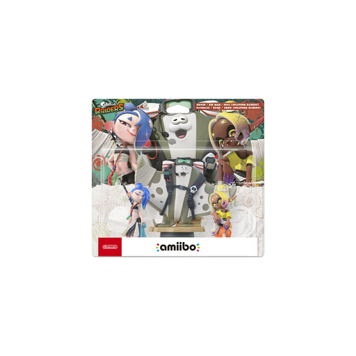 Amiibo figure collection packaging with characters on a white background