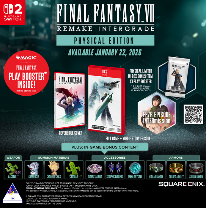 Final Fantasy VII Remake Intergrade- Nintendo Switch 2