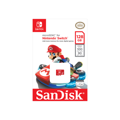 SanDisk microSDXC Card for Nintendo Switch - 128GB SD Card packshhot