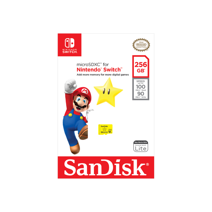 SanDisk microSDXC Card for Nintendo Switch - 256GB