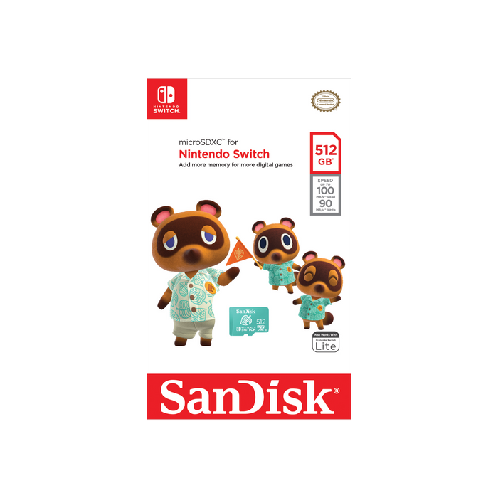 SanDisk microSDXC Card for Nintendo Switch - 512GB