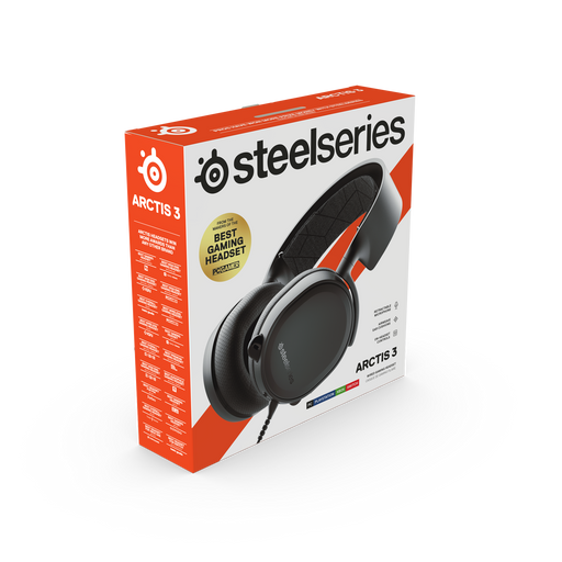 SteelSeries Arctis 3 Headset  Black box front