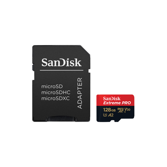 SanDisk Extreme Pro microSD UHS I Card 128GB 200MB