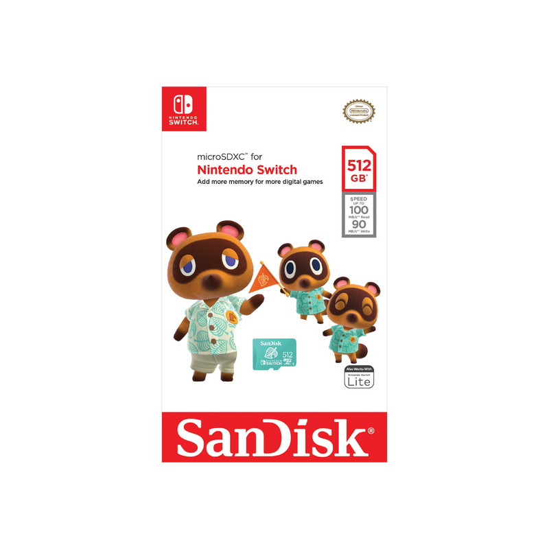 SanDisk MicroSDXC Card for Nintendo Switch - 512GB - Animal Crossing Edition